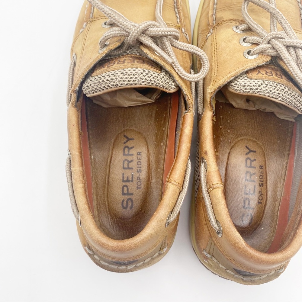 Sperry Top Sider Men's Tan Boat Shoes Casual Size 8.5 M - Picture 4 of 10